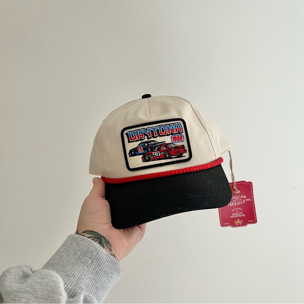 American Needle Daytona Cap - Black and Cream